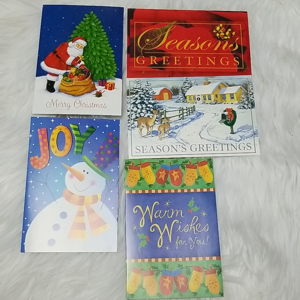 Lot of 18 Christmas cards and 18 envelopes